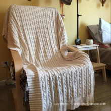 En gros Le plus populaire Crochet Tricot Couverture De Mode Doux De Beaucoup De Taille Laine Couverture À La Main